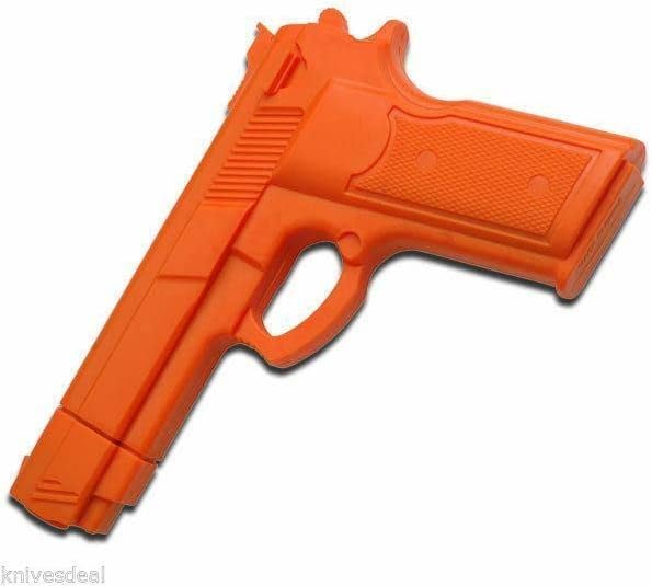 Snake Eye Tactical Rubber Training Gun - Durable Orange Design for Safe Practice