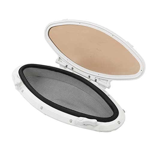 Marine Hatch Porthole Window - Elliptical, Anti-Seal, Screen for RV