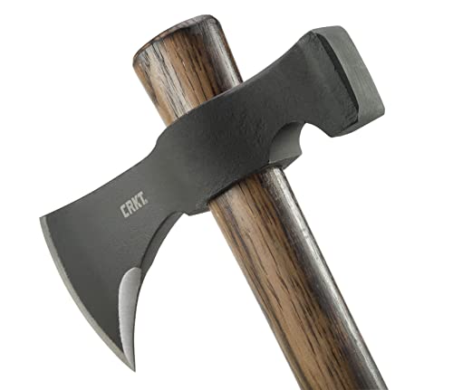 CRKT Woods Chogan T-Hawk Outdoor Survival Tomahawk Black Handle