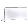 Franklin Sports Folding Steel Soccer Goal 12' x 6' - Silver, Quick Setup