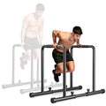 Heavy Duty Adjustable Dip Station - Steel Parallel Bars for Home Fitness, Strength Training