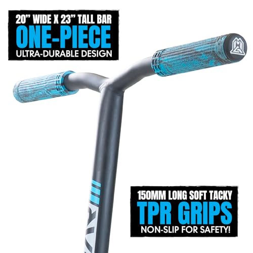 Madd Gear Pro Trick Stunt Scooter Blue for Kids Ages 8-12 - Lightweight & Durable MG3