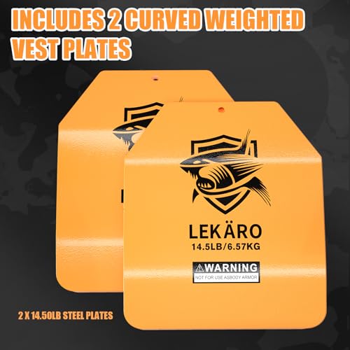 14.5LB Curved Steel Weight Plate for Weighted Vests - No-Bounce, Durable, Ergonomic Fit