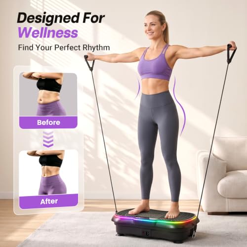 Large Vibration Plate Exercise Machine for Full-Body Workout - Bigger