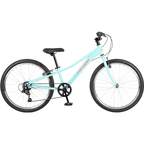 Retrospec Dart Kids Bike Seafoam 24-Inch 7-Speed Hybrid Youth Bicycle