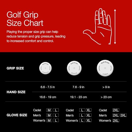 Golf Pride CPX Midsize Golf Club Grip - 8 Pack, Soft Rubber, Textured Design