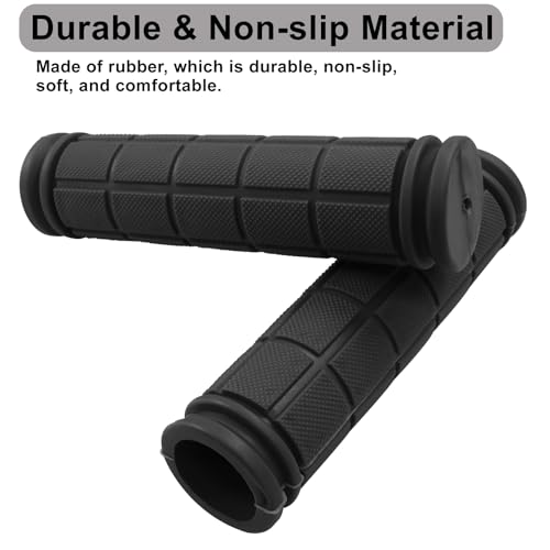Murtenze Bike Handle Grips - Black, 4 Pack, Non-Slip Rubber Replacement
