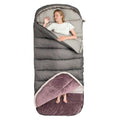 BISINNA Zero Degree XL Sleeping Bag for Adults Gray - Winter Camping & Cold Weather