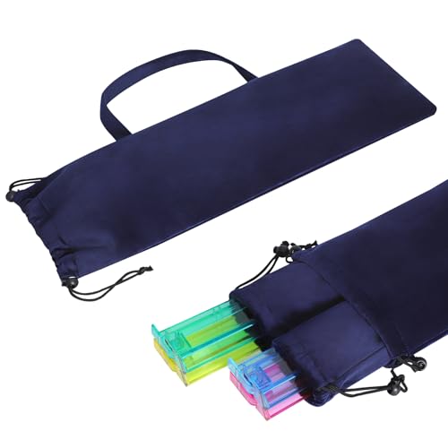 Blue Mahjong Rack Bag - Empty Storage Case for Racks & Pushers