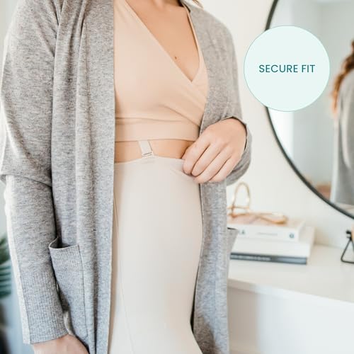 Postpartum Recovery Girdle with Zipper - Medium, Nude - Supports & Tones Belly & Hips