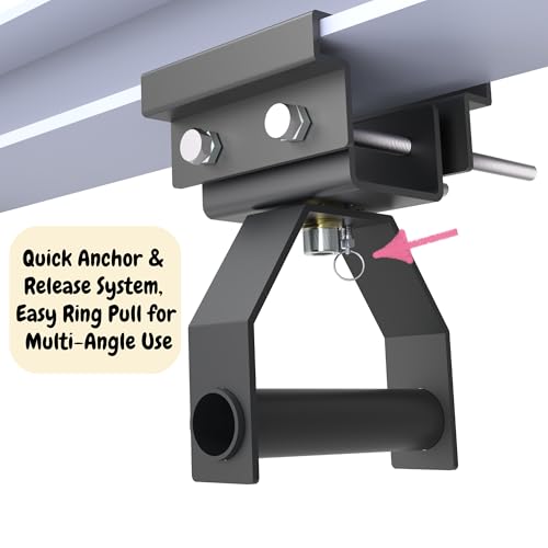 Heavy Duty Adjustable I-Beam Pull-Up Bar for Home Gym - Supports 400 lbs