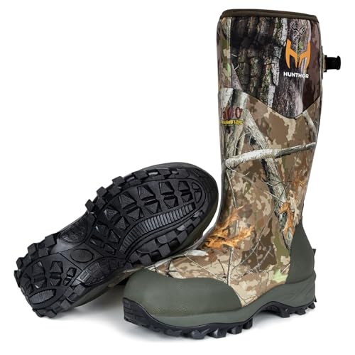 Hunthor Men’s Camo Hunting Boots -1600g Insulation, -20°F Rated, Next Camo