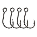6# Fishing Hooks - 30 Pack Inline Single Replacement Hooks for Baits & Lures