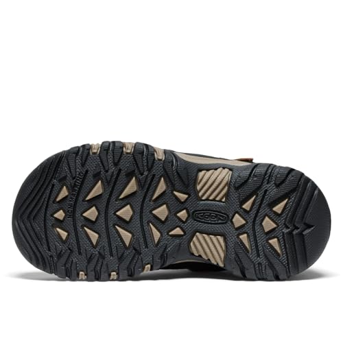 KEEN Kids Targhee 4 Waterproof Hiking Boots for Little & Big Kids – Bison/Brindle, Mid Height, Durable & Comfortable