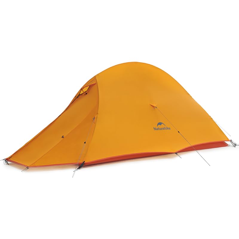 Naturehike Cloud-Up 1 Person Tent - Bright Orange Lightweight Waterproof Backpacking Tent