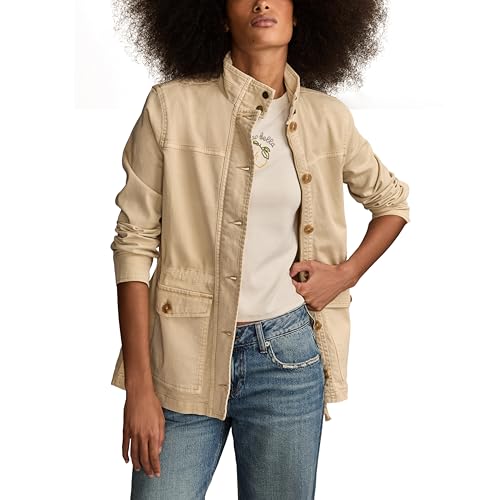Lucky Brand Women's Utility Jacket - Small Wood Ash Outerwear