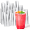 16 oz Clear Disposable Plastic Cups - 1000 Pack, Sturdy & Reusable for Parties