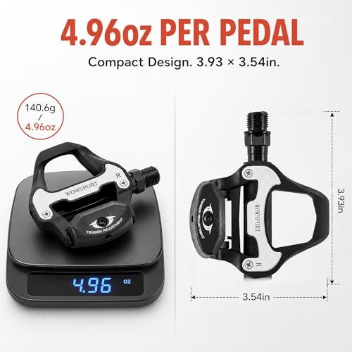 Black Look KEO Compatible Road Bike Pedals Clipless Set for Beginners