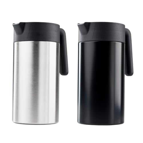 GSI Outdoors Glacier Stainless French Press Mug - 30 fl oz, Black, One Size