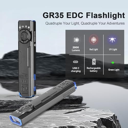 IMALENT GR35 Compact Rechargeable LED Flashlight 2800Lm for Outdoor & Emergency