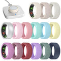 15 Pack Silicone Ring Covers for Oura Ring Gen 4/3 - Compatibility with Sleep and Fitness Trackers - Variation 2 S
