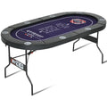 RAYKEEP 71-Inch Foldable Poker Table for 8 Players - Portable Casino Texas Hold'em