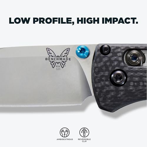 Benchmade Bugout EDC Knife with S90V Steel Blade, Lightweight, Fully Ambidextrous Handle