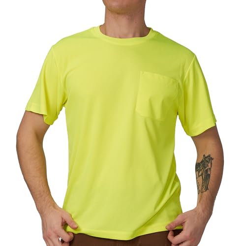 High Visibility Safety T-Shirt XS-6XL with Custom Logo Long Sleeve 5XL Yellow