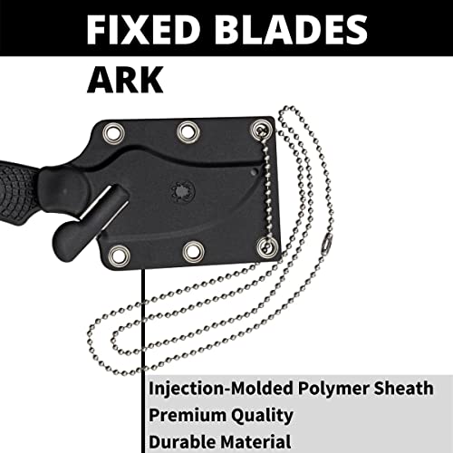 Spyderco Ark Fixed Blade Knife PlainEdge Combat-Designed Compact Utility
