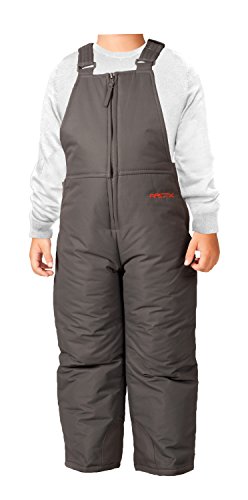 Arctix Unisex Child Snow Bib Overalls - Charcoal, Chest High Insulated