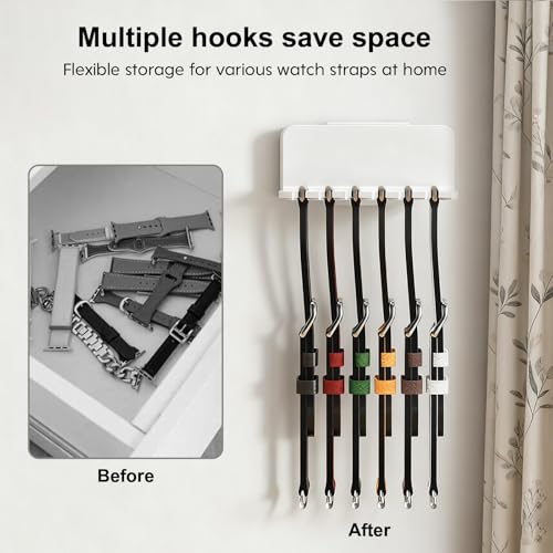 Wall Mount Watch Band Organizer 2-Pack for Smartwatch & Watch Straps