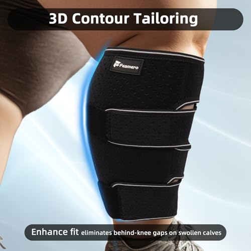 Plus Size Calf Compression Wrap XL for Severe Swelling & Lymphedema - Short Fit