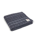 Manduka Yoga Cotton Blanket - Recycled Peruvian Fabric, 68in Thunder Grey