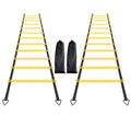 2 Pack Yellow 12 Rungs Agility Ladder Set for Speed and Fitness Training