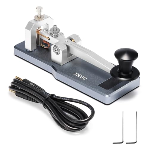 Xiegu VK-5 Mini CW Morse Code Key Straight Key with 3.5mm Jack for Ham Radio