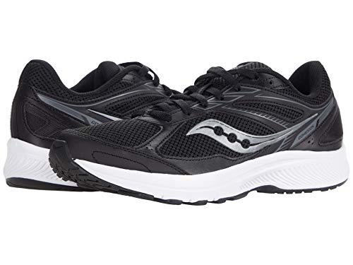 Saucony Men's Cohesion 14 Trail Running Shoes Black/White 12 Wide