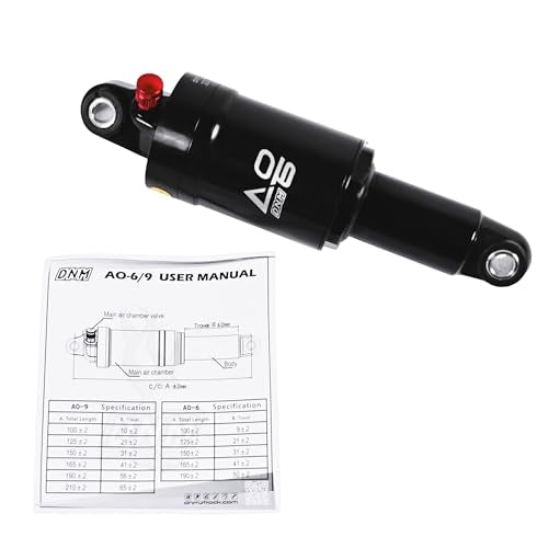 DNM AO-6 Mountain Bike Rear Shock 165x41mm Air Suspension for XC & City Bikes