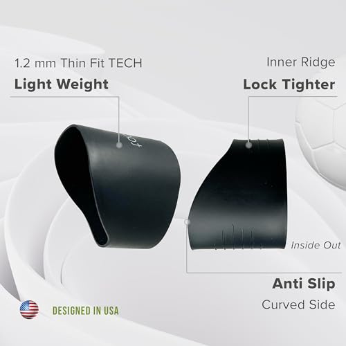 Soccer Lace Bands for Youth & Kids - Black, Keeps Laces Tied - 1 Pair