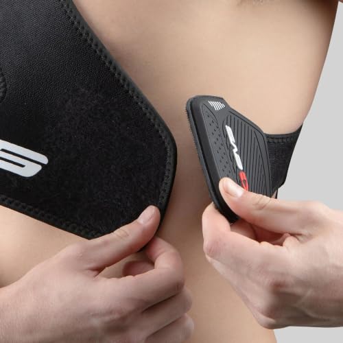 Black XL Shoulder Brace with X-Strap Support - Compression Medical Grade