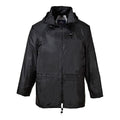 Portwest US440 Classic Waterproof Packable Rain Jacket - Large Black