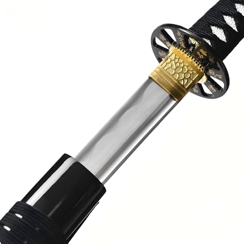 Samurai Katana Sword - Handmade 1060/1095 Carbon Steel Full Tang Blade, Traditional Forge
