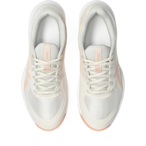 ASICS Women's Game FlyteFoam Tennis Shoes - Soft Oat/Cantaloupe, Size 7.5