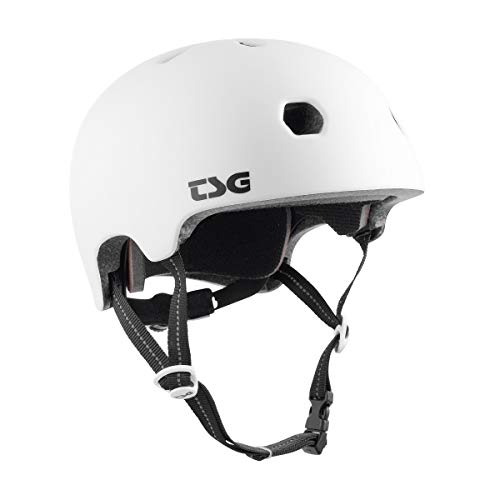 TSG Meta Cycling & Skate Helmet Satin White S/M 54-57cm Lightweight Safety