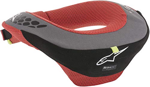 Alpinestars Youth Sequence Neck Roll Small-Medium Black Red | Junior Racing Protective Gear