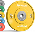 15KG Rubber Bumper Weight Plate for Olympic Barbell - Floor Protection & Shock Absorption