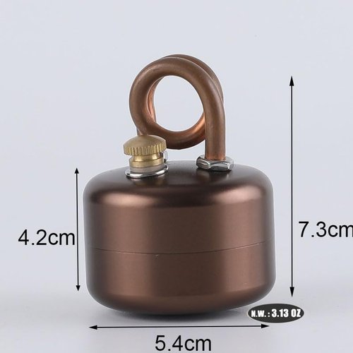 Gexdes Mini Alcohol Stove – Jetfire, Heat - Resistant Rubber Grip & Leak - Proof Design | Compact, Windproof & Effortless to Operate – Ideal for Camping, Emergency Preparedness & Outdoor Adventures