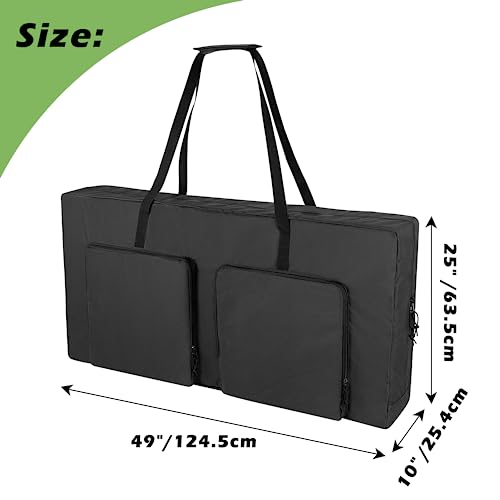 DSLEAF 4x2 Cornhole Carrying Case with Pockets & Padded Shoulder Strap