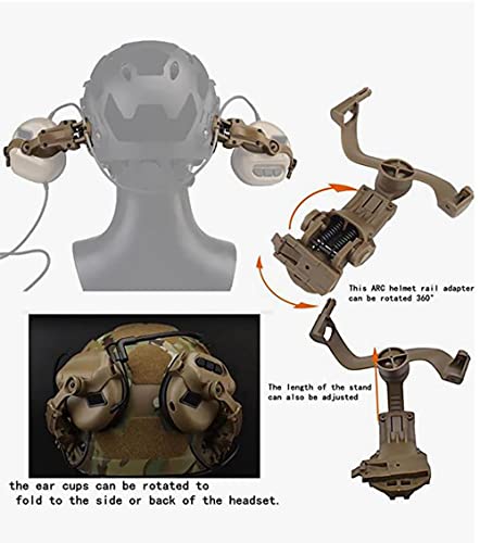 Tactical Shooting Headset with Noise Reduction & U94 PTT - Tan Variation