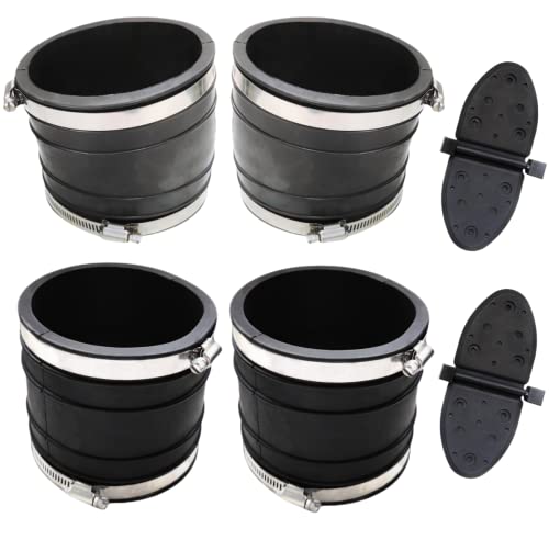 4-Inch Water Shutter Bellows Kit for MerCruiser GM V6 V8 Engines