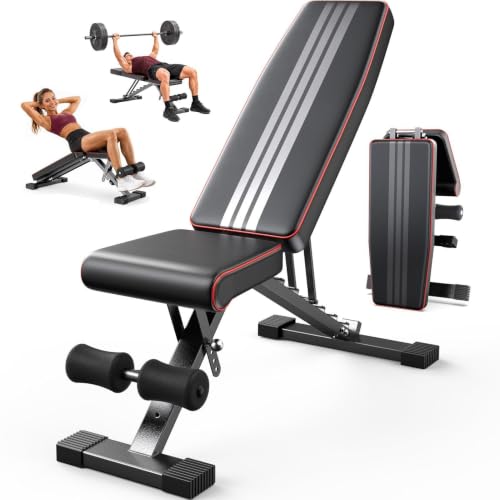 Adjustable Weight Bench with 29.5-Inch Backrest - Standard, ASTM-Certified, 660LB Capacity